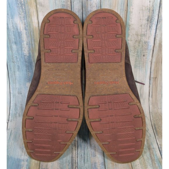 Hush Puppies Hade Jester Men's Size 11.5 Brown Suede Sneakers Casual Shoes - Picture 5 of 10